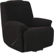 Copricuscino per divano a trama 1 posti, copricuscini per divano, copricuscino per divano a trama per divano relax copricuscino per divano (1 posti, nero)