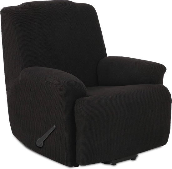 Copricuscino per divano a trama 1 posti, copricuscini per divano, copricuscino per divano a trama per divano relax copricuscino per divano (1 posti, nero)
