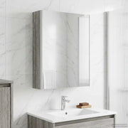 Mobiletto per specchio da bagno Grigio Sonoma 889236