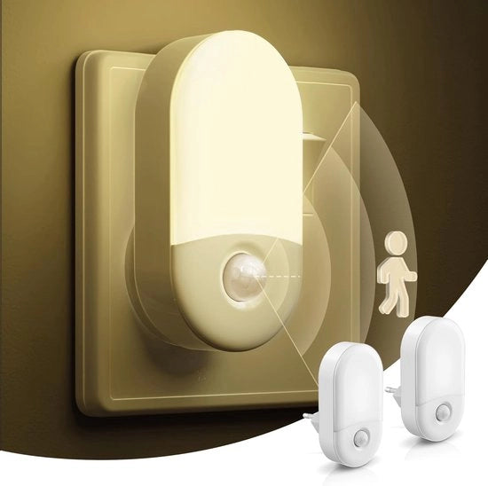 Lampada da Presa - Lampade da Presa Dimmabili - Lampada per la Camera da Bambino - Lampada da Notte - Sensore di Luce di Giorno e Notte - Bambini e Bambini - Lampada - Presa da Muro - Dimmabile