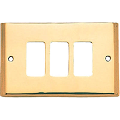PLACCA COPRIFRUTTI COTTALI - OTTONE POSTI 3 MM 125X74 MAGIC/VENUS- 2 pezzi