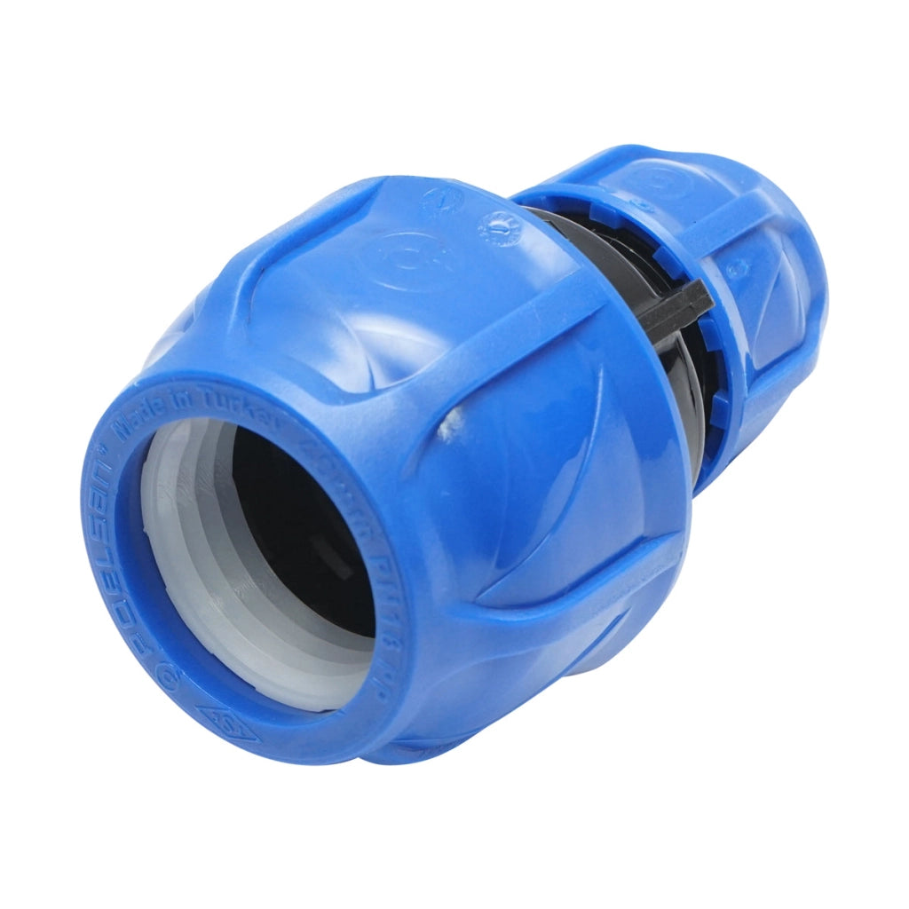 Giunto di riduzione di compressione D40x25mm, PN16 per sistemi di irrigazione