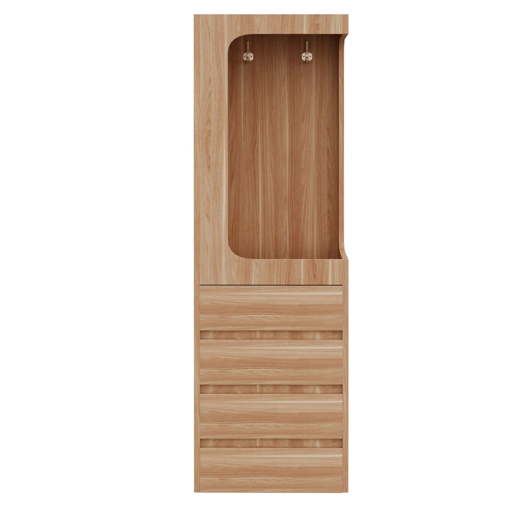 Armadio 1 anta con 4 cassetti e vano appendiabiti 70x40x170 cm