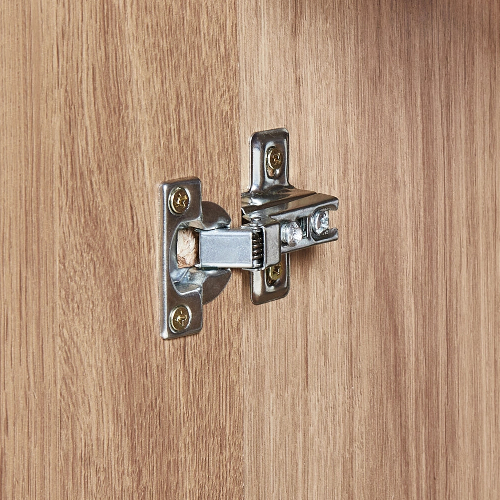 Mobile per lavabo per bagno con ripiani MDP Marrone chiaro 45 x 80 cm xon portaoggetti stile raffinato
