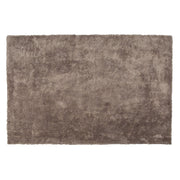 Tappeto Shaggy in cotone marrone chiaro in misto poliestere 140 x 200 cm soffice pelo denso