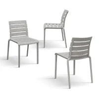PAZZO DESIGN Sedia Brad Sabbia set da 6 sedie in Polipropilene