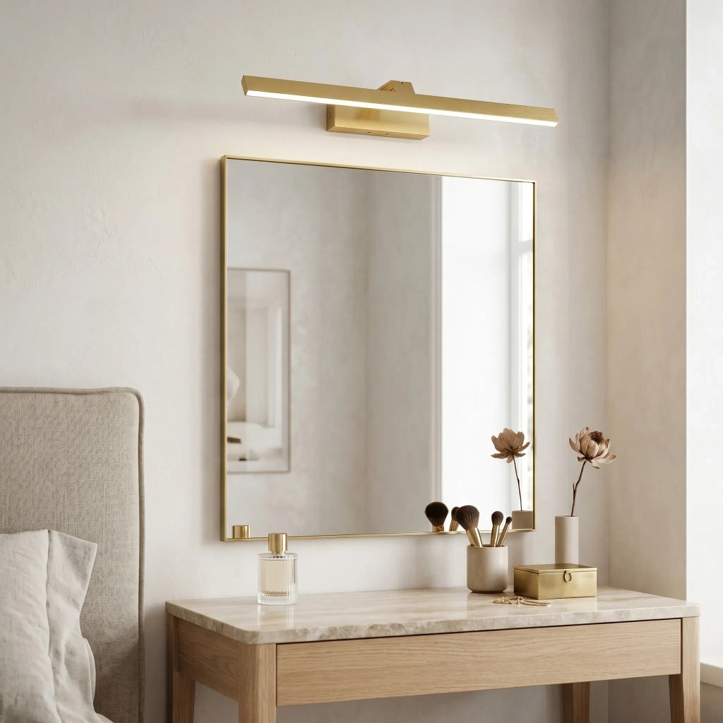 Applique Da Bagno Led Swe008-1w 58cm Brush Gold