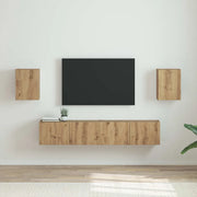 Mobile TV da parete 2 pcs Rovere Artigianale 30 x 31 x 40 cm 892268