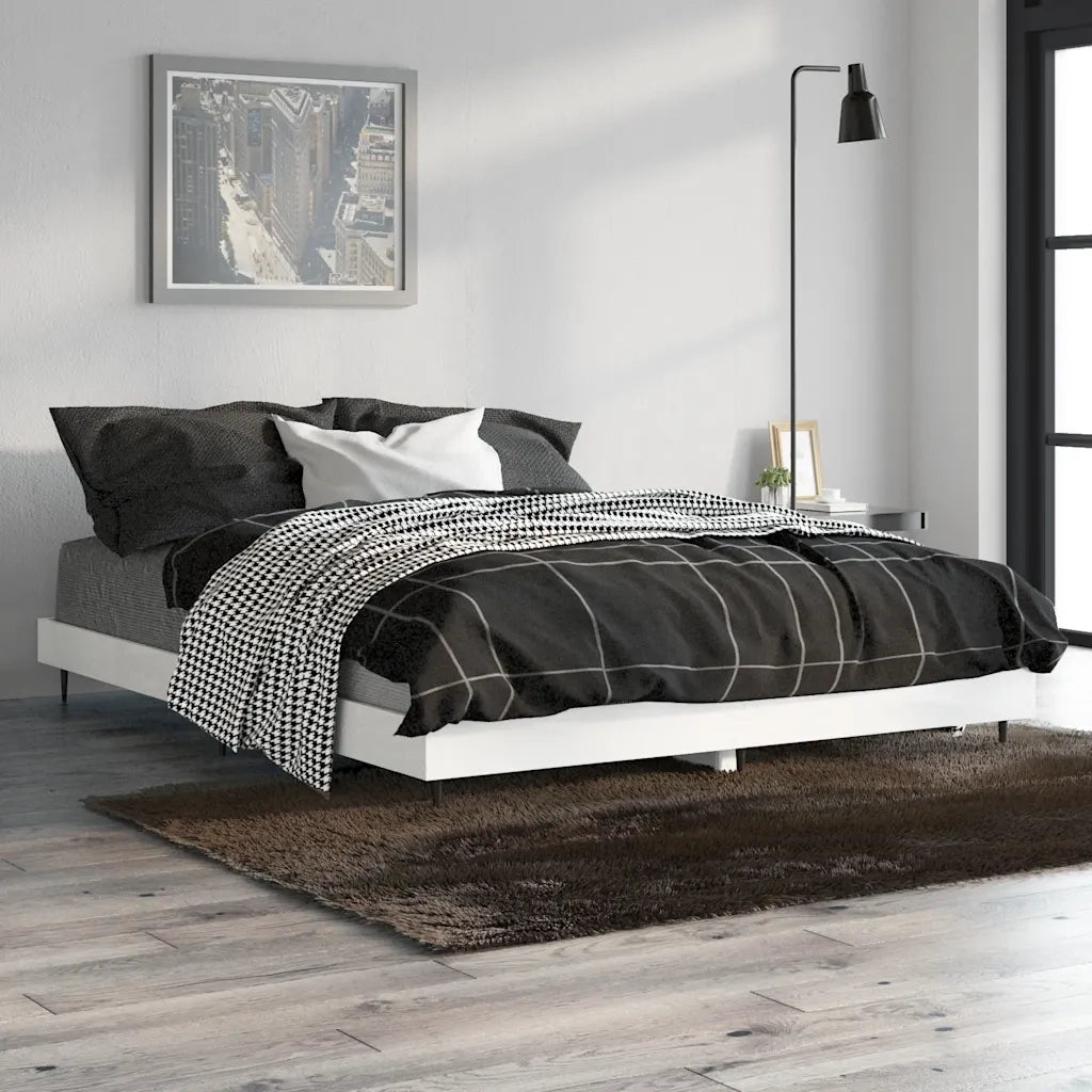 Giroletto Bianco Lucido 140x190 cm in Legno Multistrato 832279