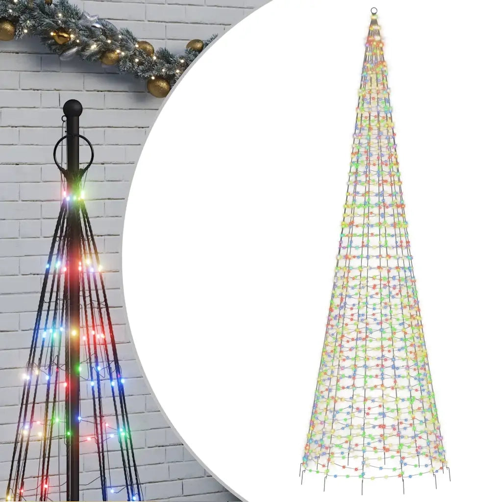 Albero di Natale a LED 1534 LED Colorato 500 cm 358118