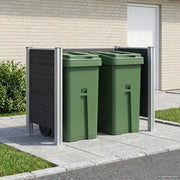 Recinzione Contenitore per Rifiuti Grigio 161 x 85 x 115 cm