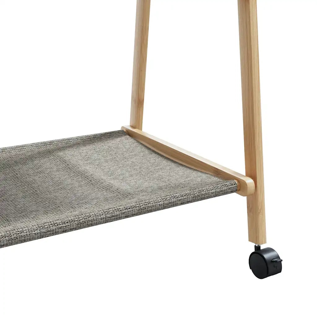Appendiabiti con Ripiani e Ruote 96x45,5x155,5 cm in Bamb¨´ CFW9809773