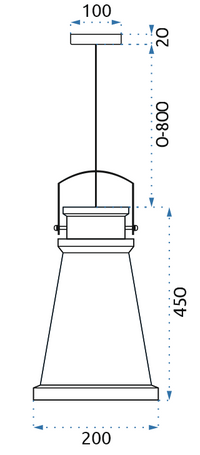 Lampada Da Soffitto Asti A Nero/oro