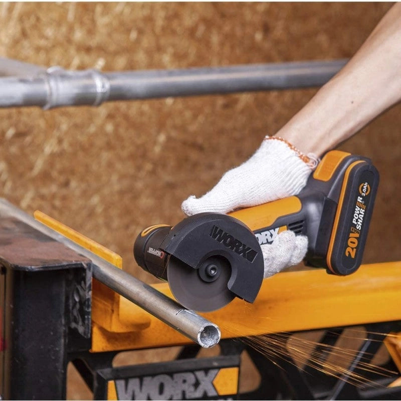 Smerigliatrice Angolare WX801.9 20V Disco 76mm Compatta per Taglio Metallo e Piastrelle - Worx