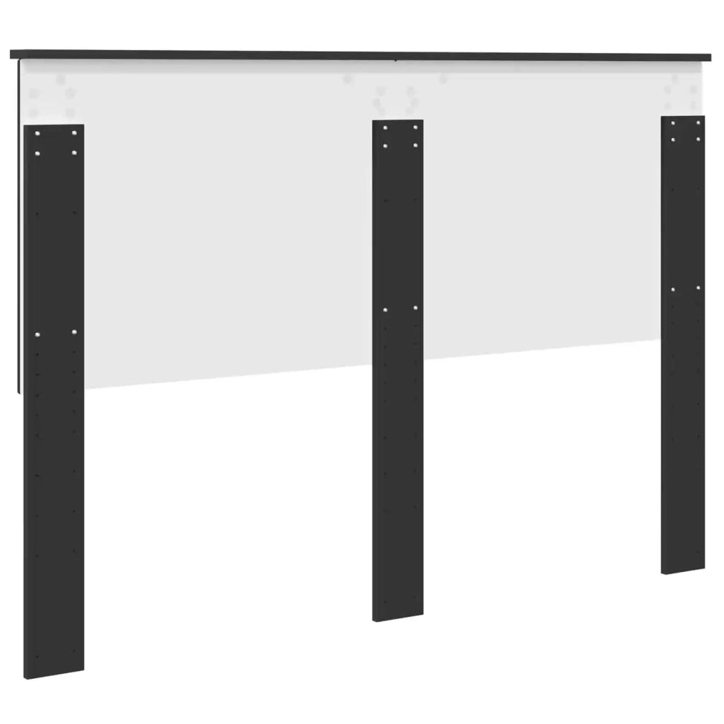 Testiera con testiera Rovere Nero 140 cm Legno multistrato 887759