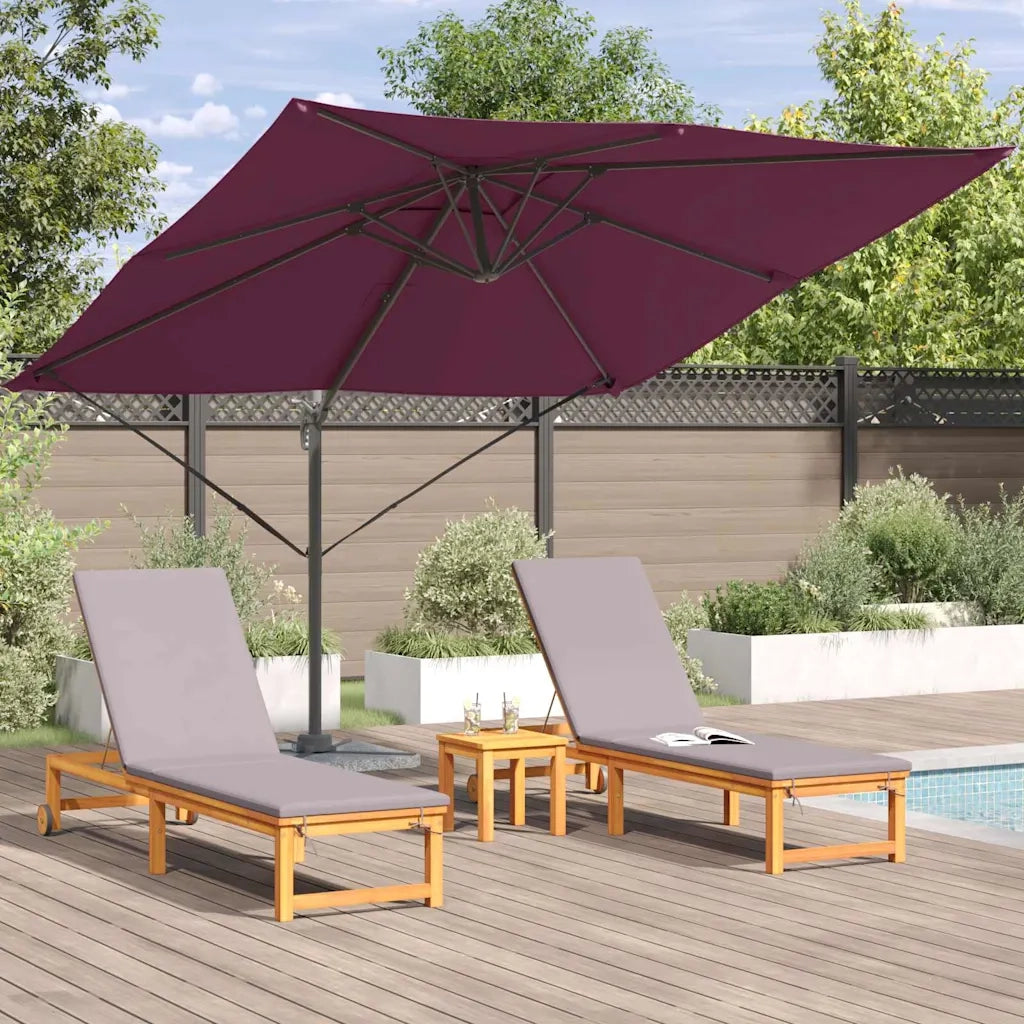 Parasol Roma Rosso 286 x 284 x 265 cm Alluminio e Poliestere 42003341