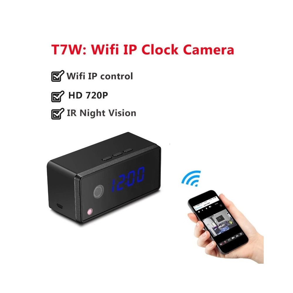 Trade Shop - Spy Cam Orologio Microspia Full Hd Wifi Smartphone Visone Notturna Microcamera -