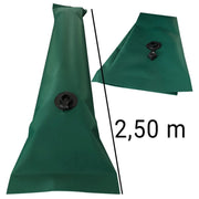 Salsicciotto Polartex Watertube in Pvc Armato 600 gr/mq con tappo a pressione Lunghezza: 2.50 m, Colore: Verde muschio