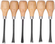 Set di sega a mano 6 pezzi - Manico a mezza luna - Legno di betulla/acciaio - Lame affilate - Duraturo - Per lavorazione del legno - Set di seghe a mano