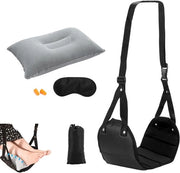 Accessori di viaggio per piedi e testa 4 pezzi con regolazione di altezza adattabile per voli aerei in partenza e atterraggio