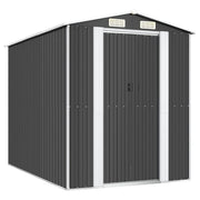 Casetta da giardino cabina ripostiglio casetta da esterno robusta casetta per attrezzi 192 x 274 x 223 cm acciaio zincato antracite 02_0022197