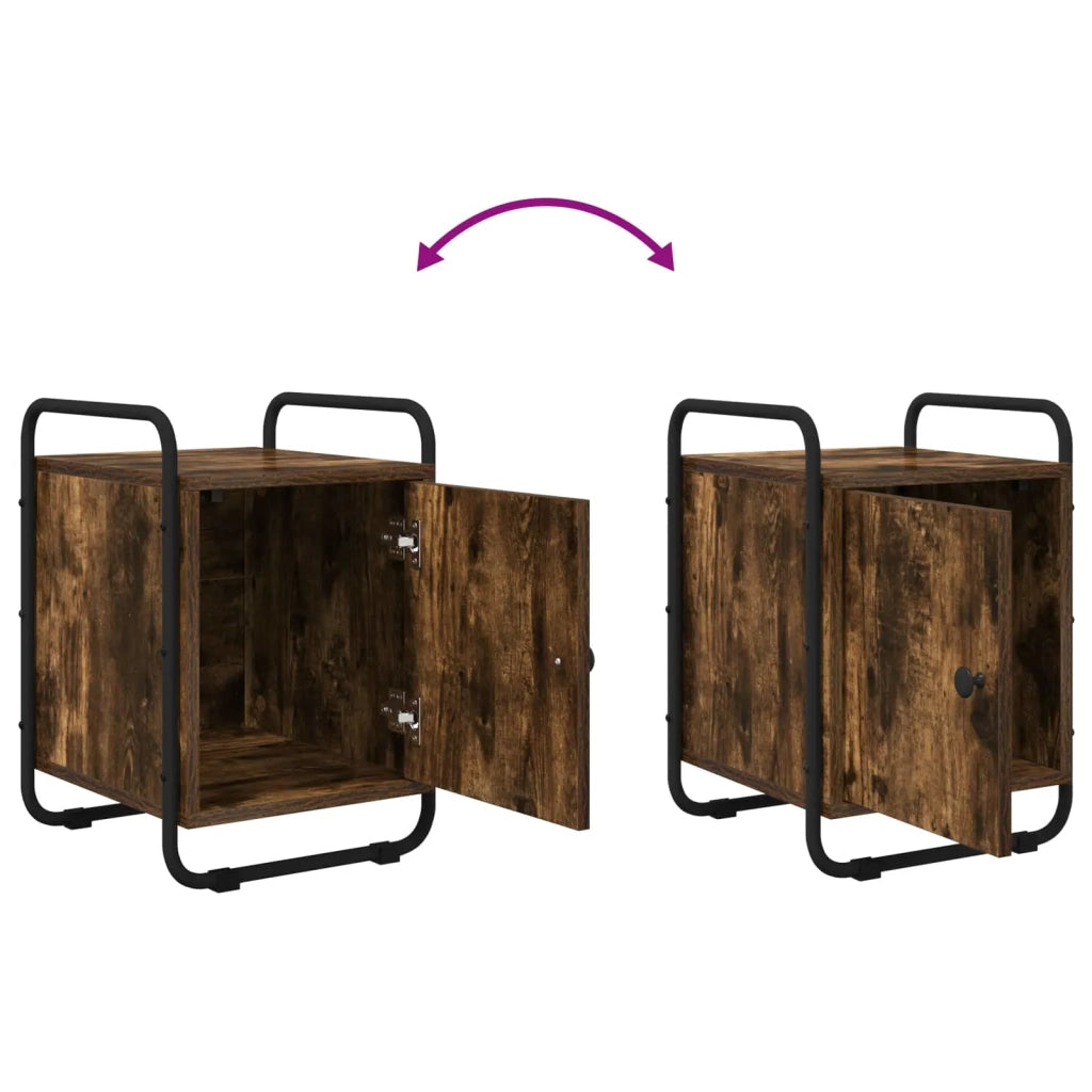 Armadio da Notte Rovere Fumo Legno ingegnerizzato 8007603