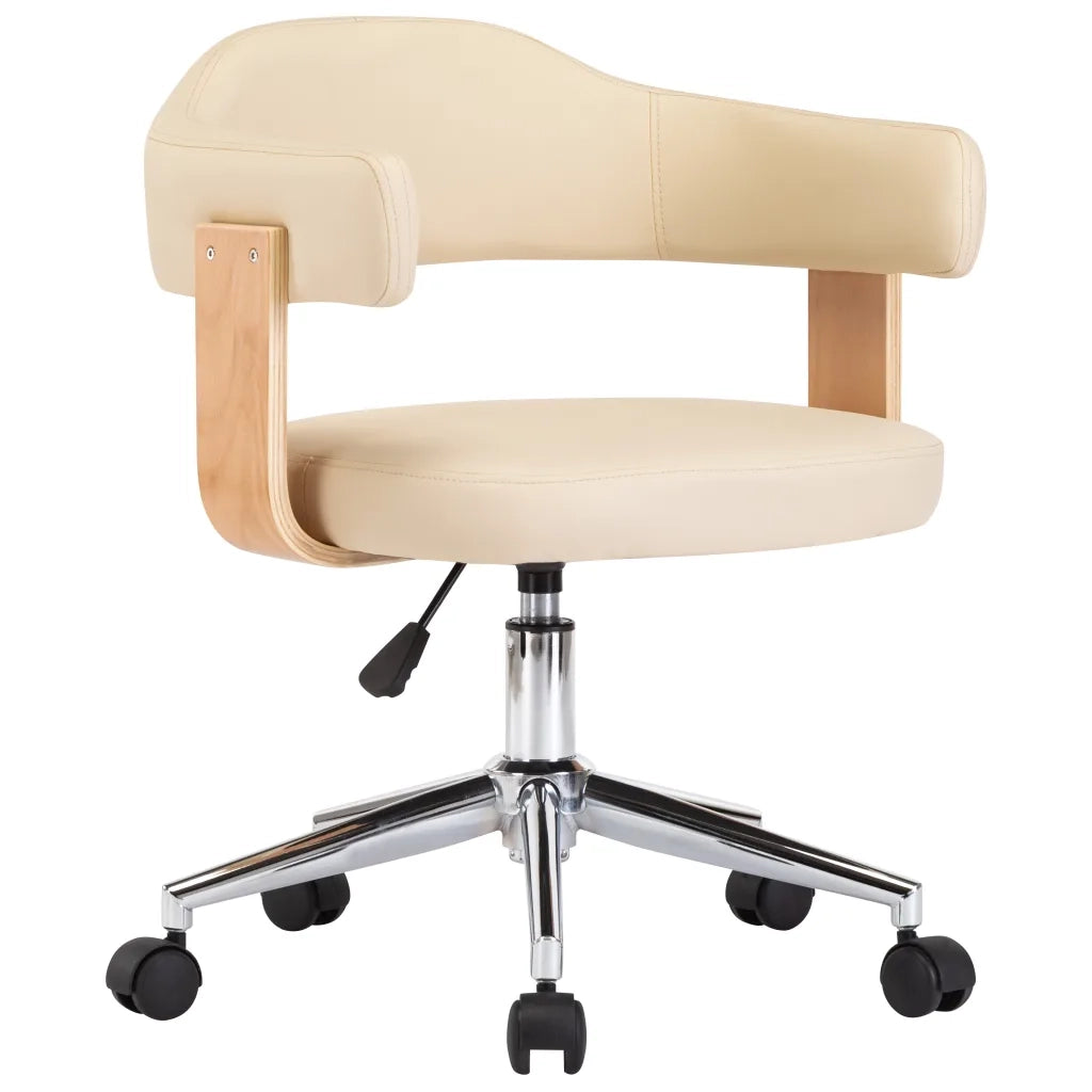 Sedie da Pranzo Girevoli 2 pz Crema in Similpelle cod mxl 17738