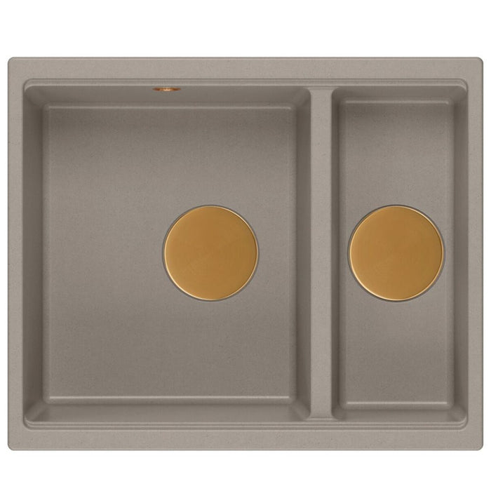 Lavello In Granito Logan 150 Beige Rame