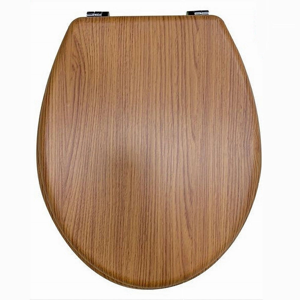 Trade Shop - Copriwater Universale Sedile Per Bagno Copri Wc Water In Legno Mdf 18" 52987a -