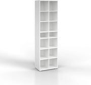 Scarpiera Paris, Bianco, 52.4 x 183.3 cm 22 scomparti