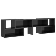 Mobile TV | Armadietto TV | Mobile Porta TV Grigio Lucido 149x30x52 cm in Legno Multistrato