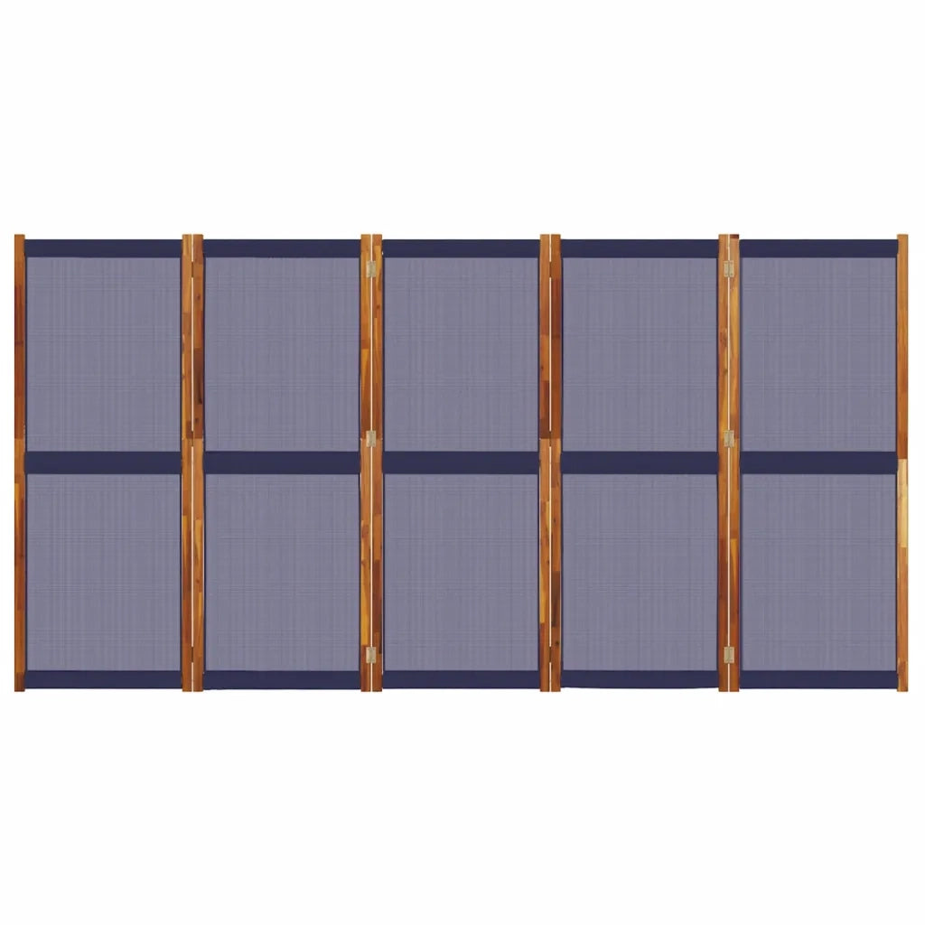 Divisorio a 5 Pannelli Blu Scuro 350x180 cm
