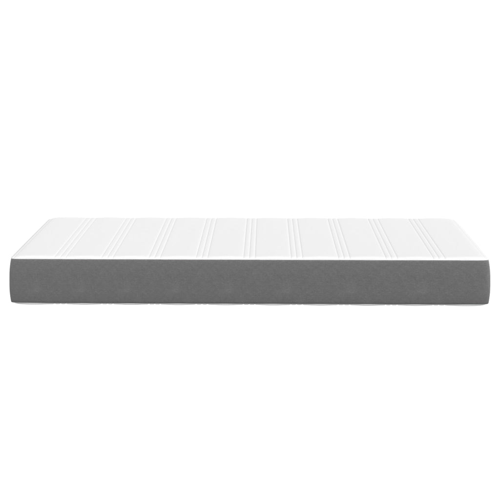 Materasso a molle insacchettate vitaXL Grigio chiaro Medio 80x200x20 cm Tessuto