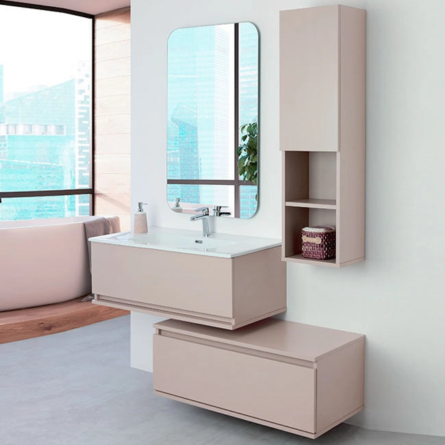 MOBILE BAGNO PASTELLO 90X47CM TORTORA
