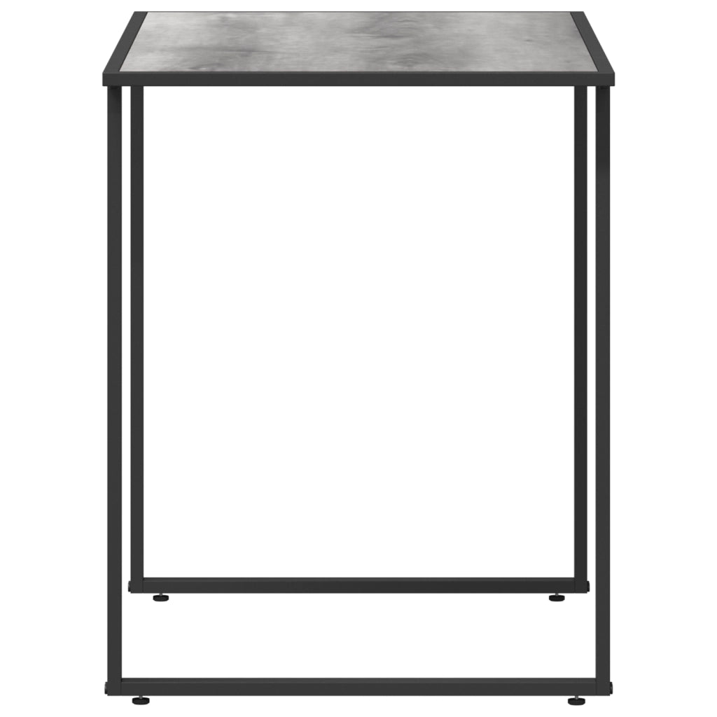 Tavolo da giardino grigio 100x55x70 cm DPC e metallo