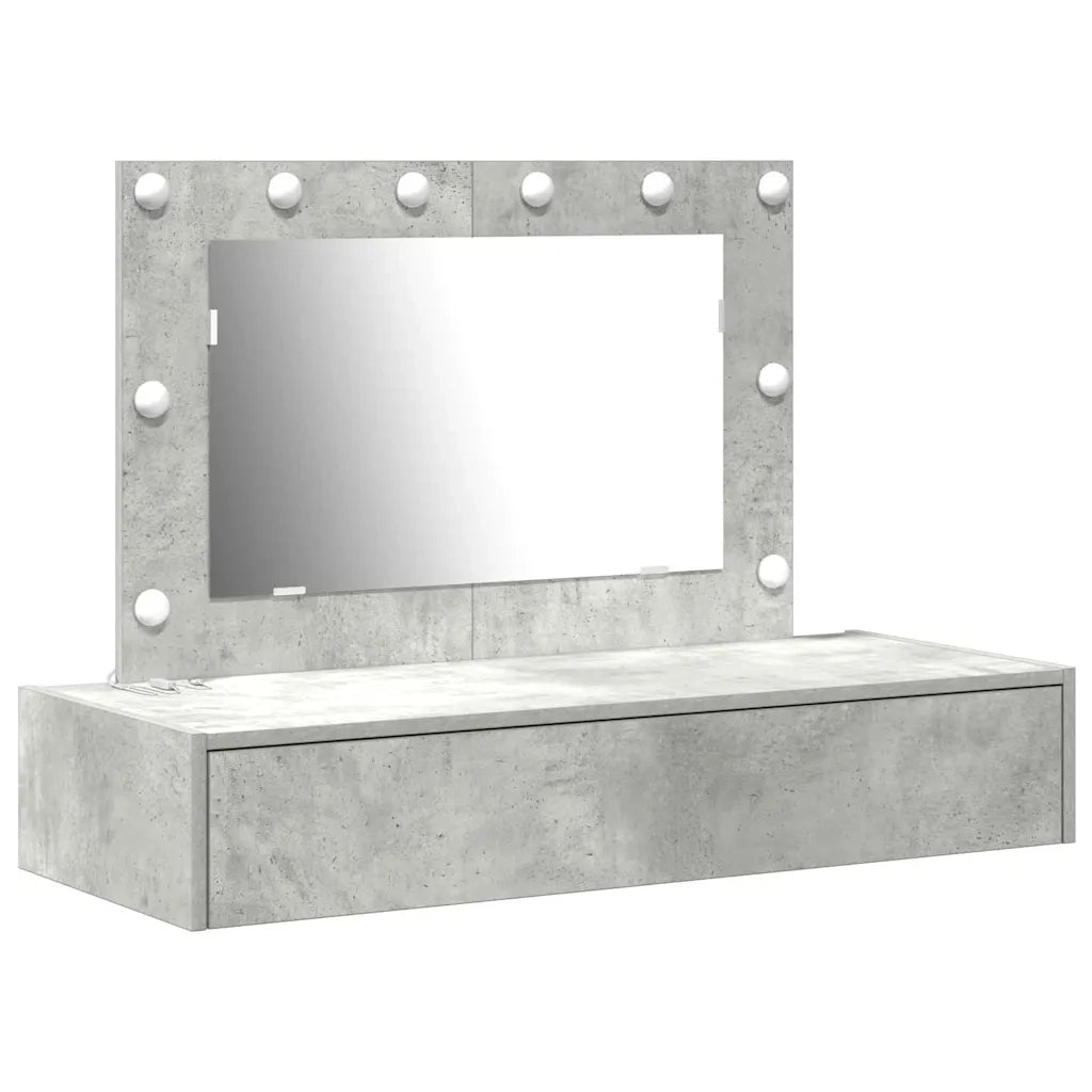 Tavolo da Trucco Grigio 100 x 40 x 70 cm Legno multistrato 865238