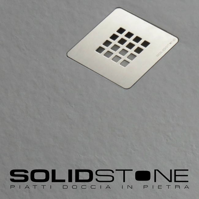 Piatto doccia in pietra SOLIDSTONE alto 2,8 cm - Tortora RAL 1019 - Misura: 70x100 x 2,8h