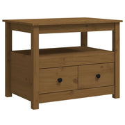 Tavolino da salotto | Tavolino da caff¨¨ | Tavolino da Soggiorno ambra 71x49x55 cm in Legno Massello di Pino