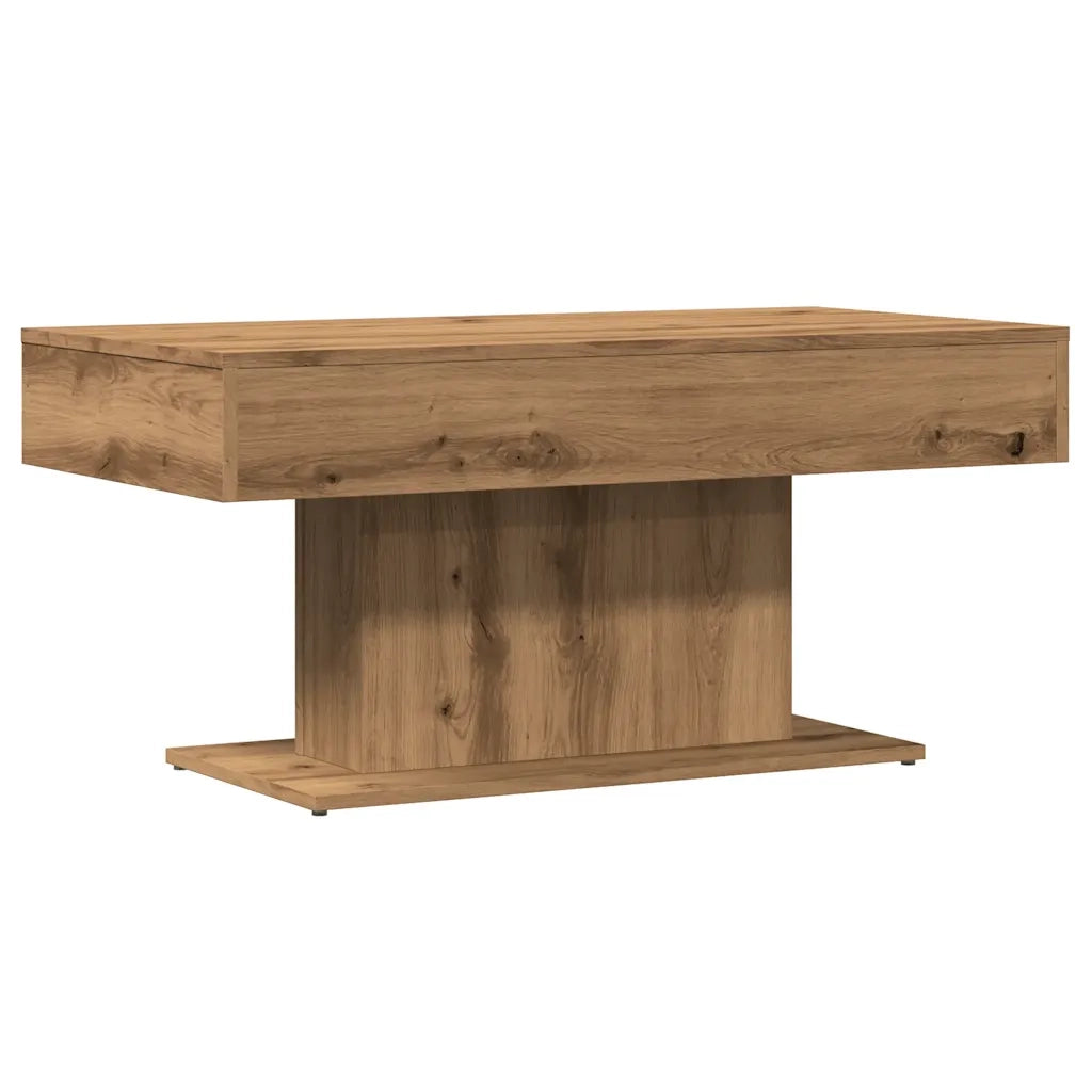 Tavolino da caffè Rovere Artigianale 96x50x45 cm in Legno Multistrato 856547