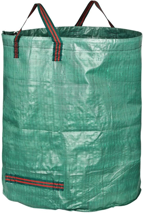 Zak da Giardino Professionale 6x 300L con Doppio Fondello - Raccoglitore Foglie, Raccoglitore Rifiuti, Borse da Giardino Resistenti - Borse da Foglie, Borse da Rifiuti Verdi, Ripiegabile, Grande, Robusta Realizzata in Tela di Polipropilene 150GSM