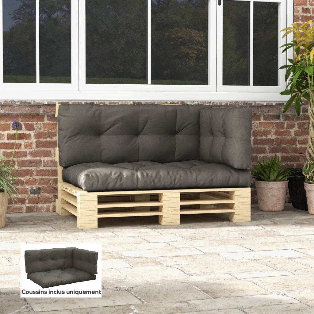 Set di 3 cuscini per divano esterno ¨C zephmum ¨C grigio