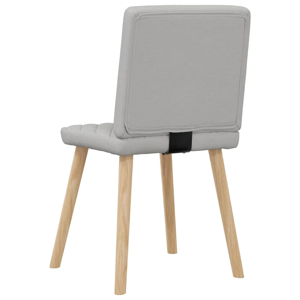 Sedie da Pranzo 4 pz Grigio Nuvola in Tessuto 3315230