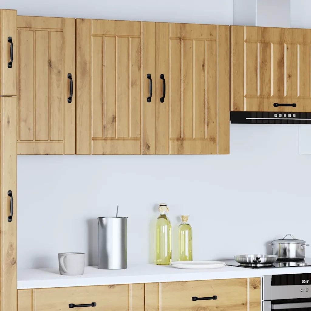 Pensile da Cucina Lucca Rovere Artigianale in Legno Multistrato 853836