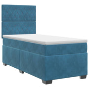 Letto box spring con materasso Blu 90 x 190 cm Velluto 3453546