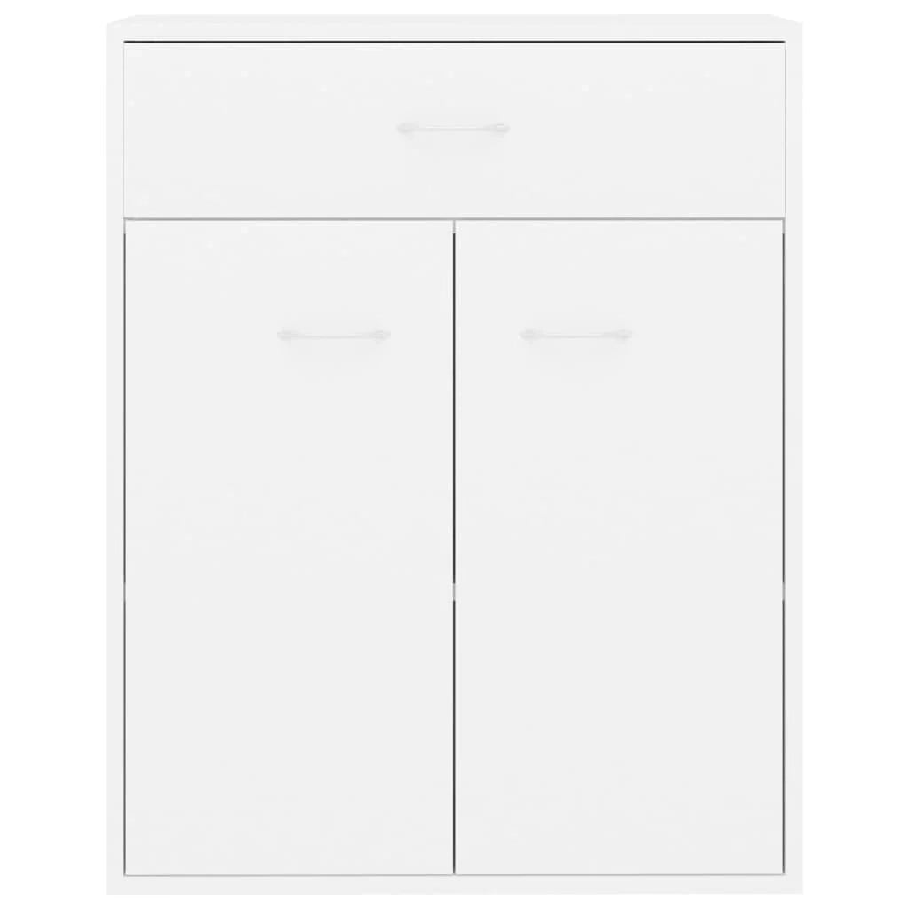 Buffet credenza cassettiera armadio mobile contenitore organizer per cucina soggiorno salotto 60 x 30 x 75 cm legno ingegnerizzato bianco 02_0030336
