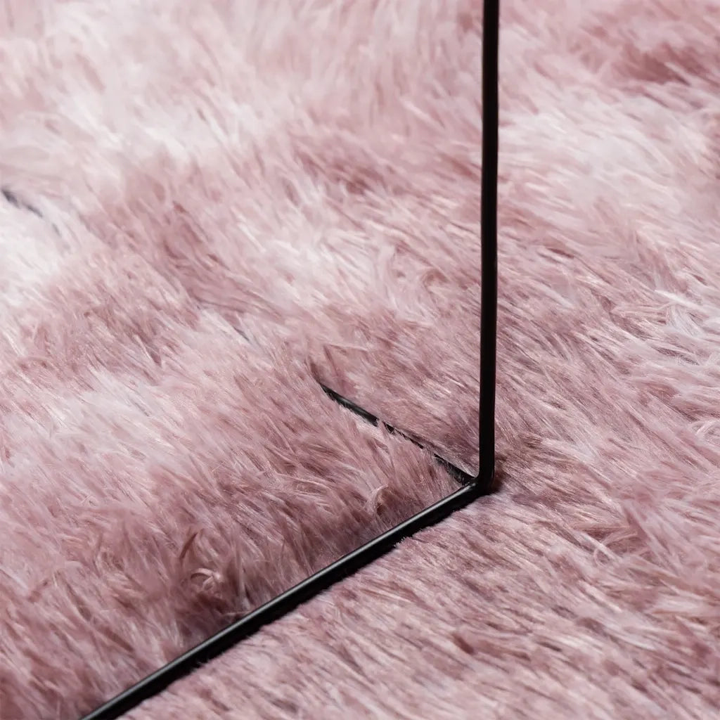 Tappeto Shaggy a Pelo Lungo NAVARRA Rosa Antico 300x200 cm 4102937