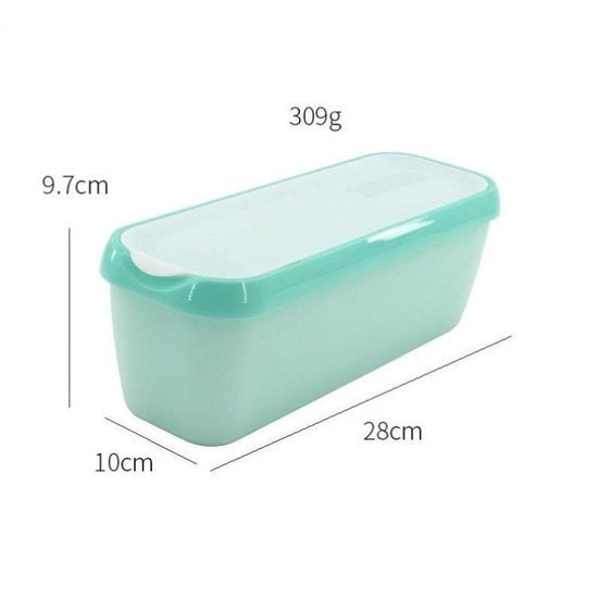 Contenitori per conservazione del ghiaccio, 1,5 litri, set da 2, BPA-free, con coperchi, spazialmente efficienti, stivellabili, adatti per la conservazione, il congelamento e la produzione di ghiaccio.