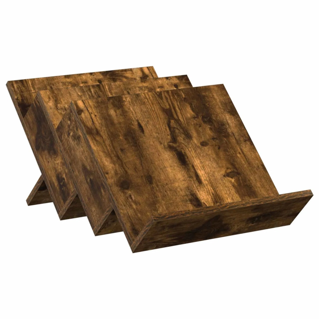 Scaffale per riviste Rovere fumé 53 x 40 x 28,5 cm 890876
