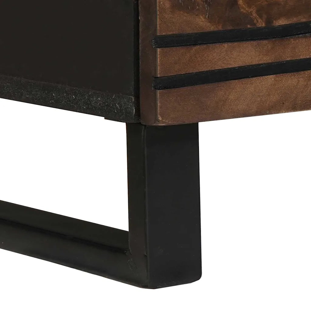 Credenza | Highboard Marrone 60 x 33 x 100 cm legno massello di mango