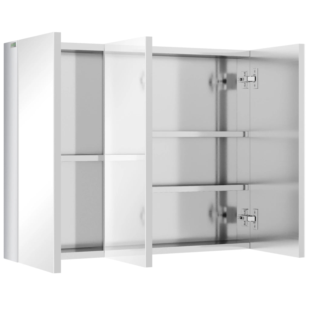 Armadietto Bagno con Specchio ¨C Zephmum ¨C Bianco 70x12x55 cm